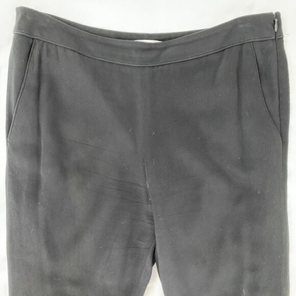 ALEXANDER WANG High Rise Black Crepe Trouser Pants Sz 8 - Picture 4 of 11
